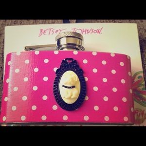 Polka dot Betsy Johnson Flask